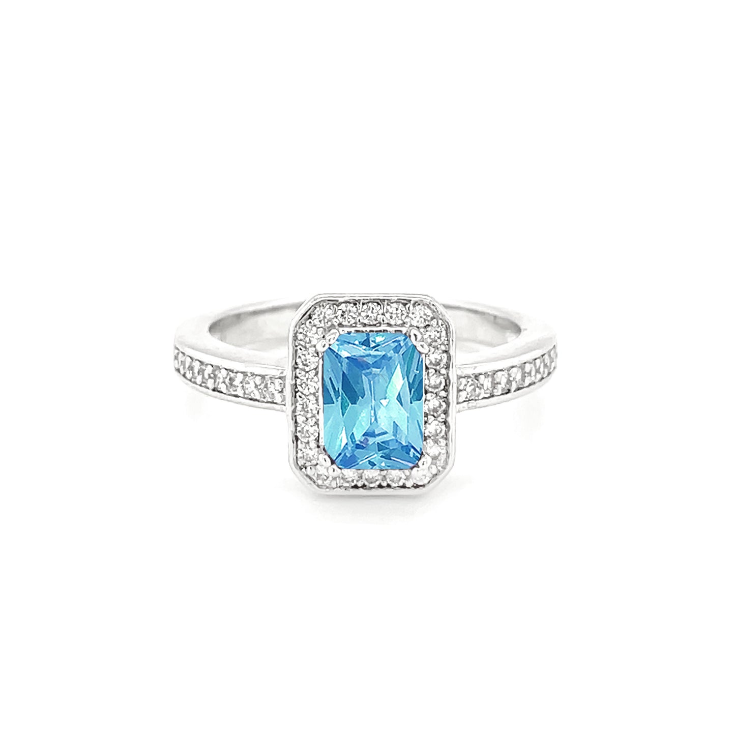 BMR66102 - Radiant Cut Halo - Engagemet Ring