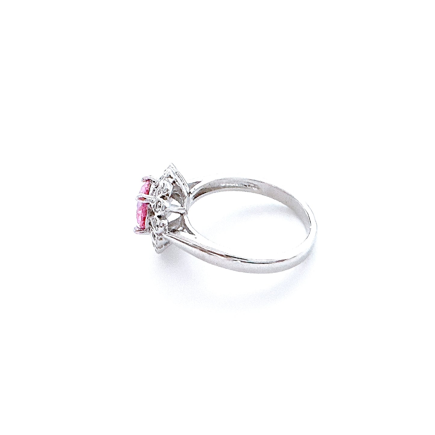 BMR25291 - Radiant Cut Halo Flower  - Engagemet Ring