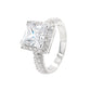 BMR53116 - Princess Cut Halo - Engagemet Ring