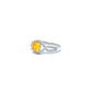 BMR14415YL - 圓形切割編織戒指 - 訂婚戒指