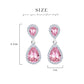 BME200904 - Fancy Teardrop CZ Dangle Earring - Pendant Earrings