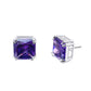 BME221935 -  Funky Cubic Zirconia Stud Solitaire Earrings (Square Fancy Cut) - Stud Earrings