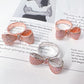 BMR225364 - Pave CZ Statement Ribbon Bow Ring - Cocktail Ring