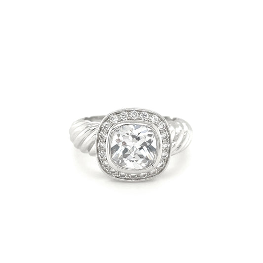 BMR25133 - Cushion Cut Deluxe Double Halo - Engagemet Ring