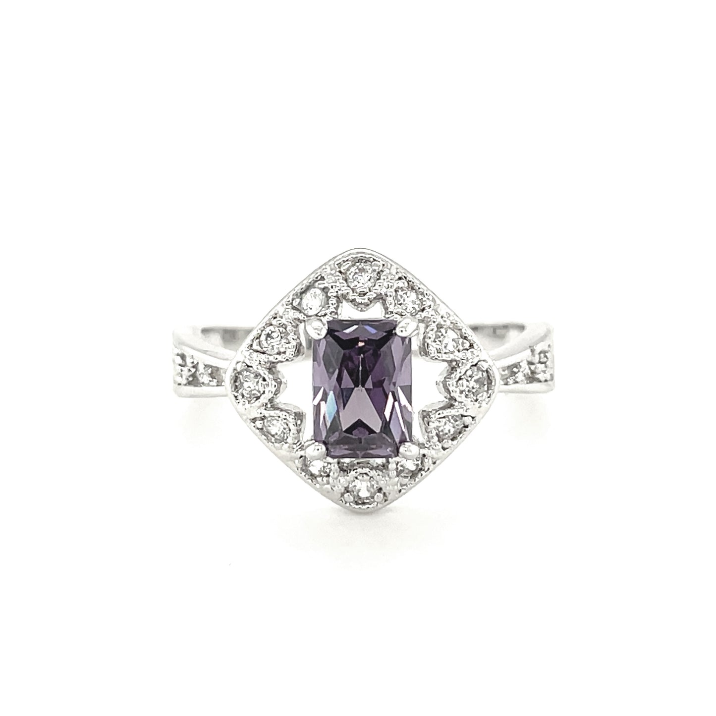 BMR40124PR - Radiant Cut Halo - Engagemet Ring