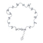 BMA60013 - Interlocking Heart Flower   - Anklet