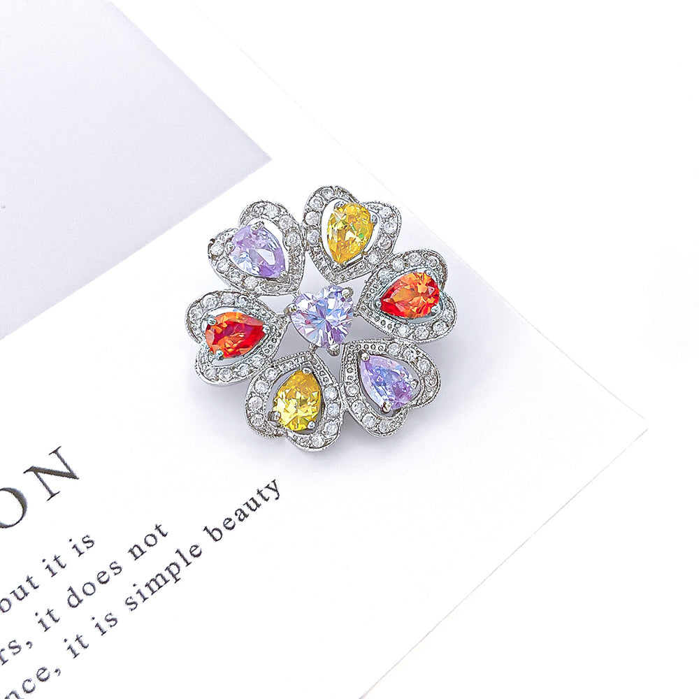 BMC60214 - Mix Color Petal - Brooch