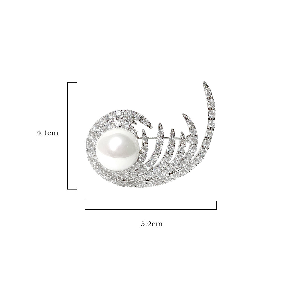 BMC60235 - 月亮珍珠 - 胸針