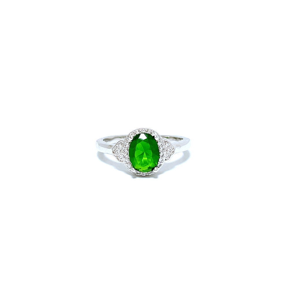 BMR84113GR - Oval Cut Halo - Engagemet Ring