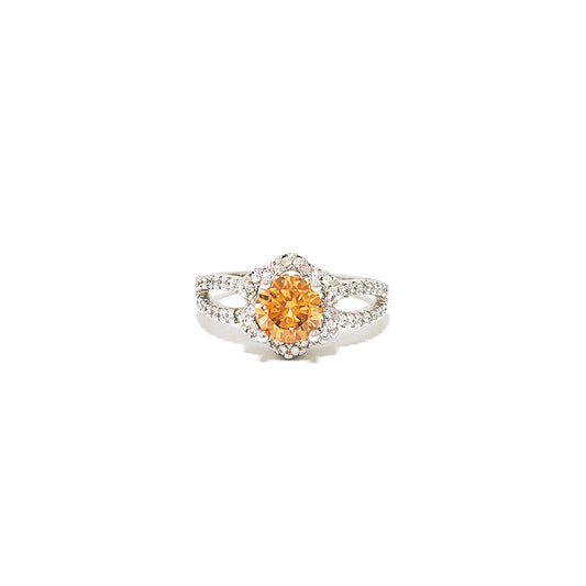 BMR84691CP - Round Cut Halo - Engagemet Ring