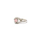 BMR84732PK - Round Cut Swirl Halo - Engagemet Ring