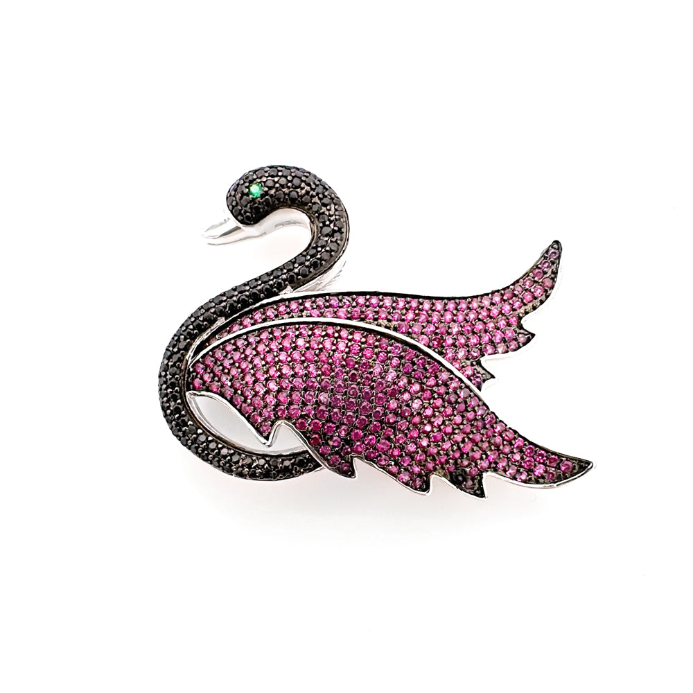 BMC88118 - Swan - Brooch