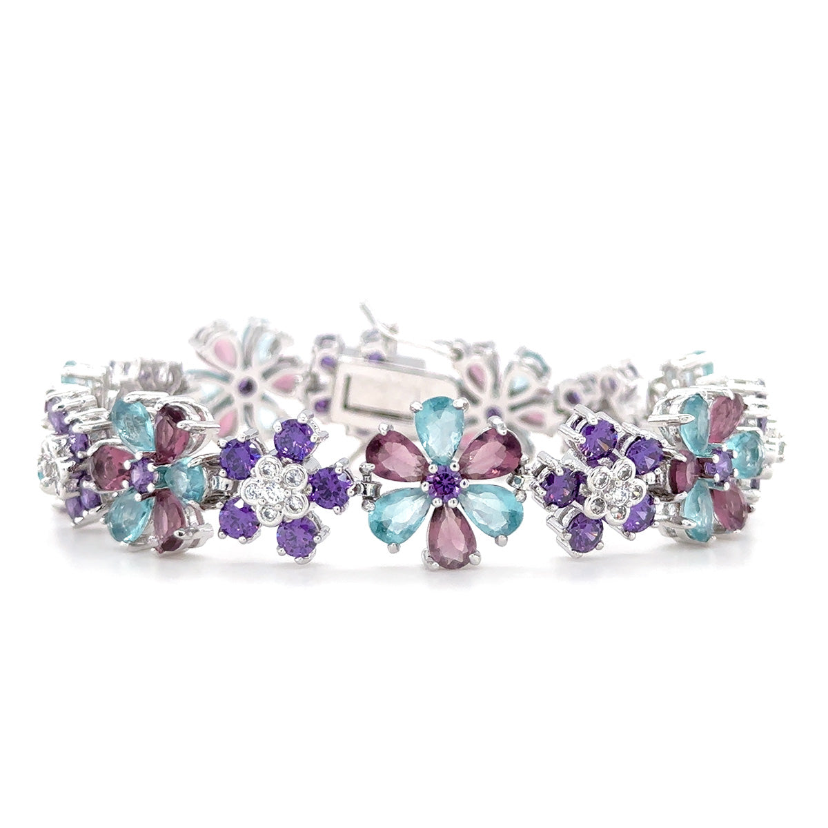 BMB90007 - Multi-Colored Flowers Blooming - Bracelet