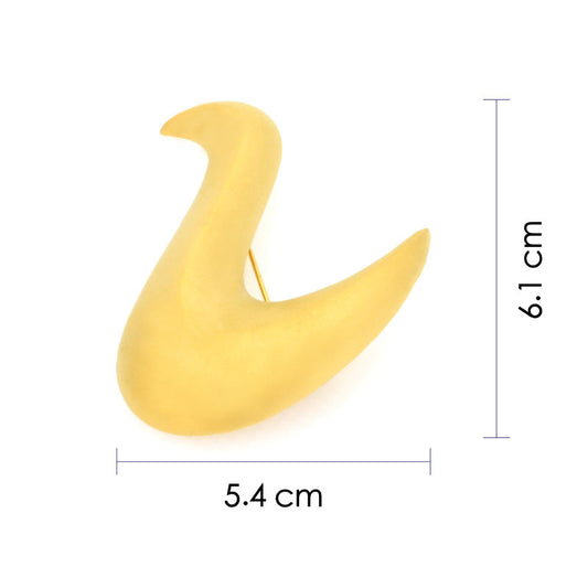 BMC60224 - Duck Shape Brass - Brooch