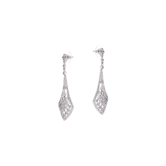 BME60375 -Vintage  Teardrop Chandelier Statement Earrings - Drop Earrings