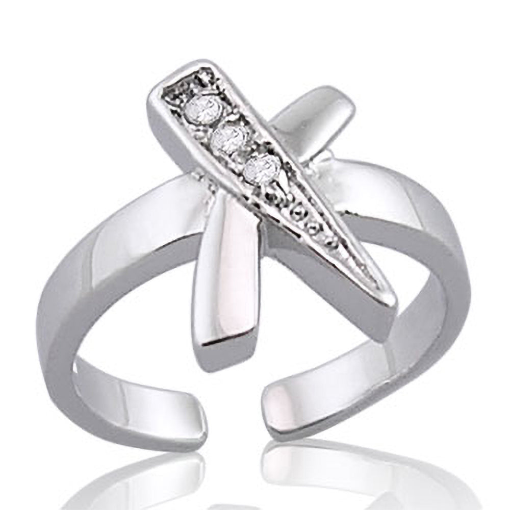 SR63143 - Cross - Delicate Ring